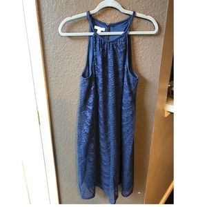 Blue beautiful lace dress